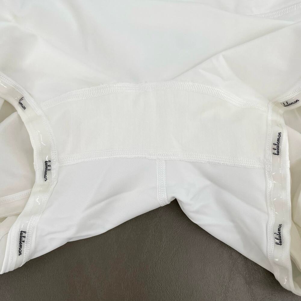 Lululemon Play Off The Pleats White Skirt Athletic Tennis Golf Skort Size 8 - Picture 15 of 15